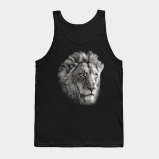 Lion Male Close-Up African Wildlife Tank Top